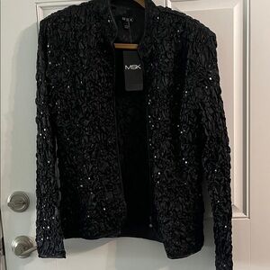 MSK Women's Textured Black Blazer